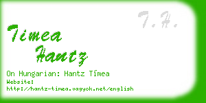 timea hantz business card